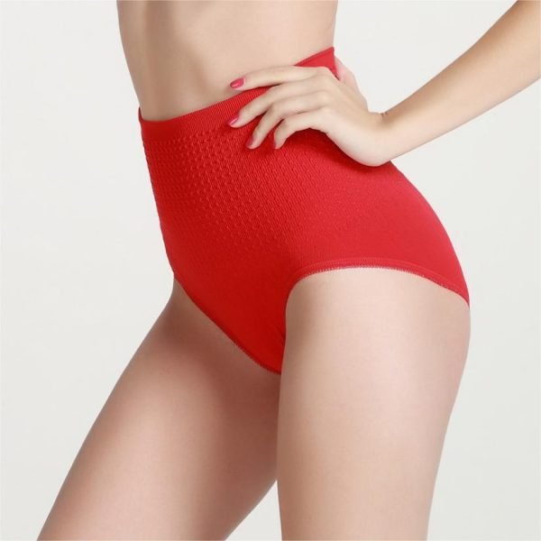 women's tummy control panties red