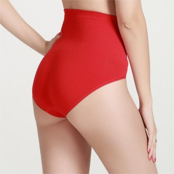 women's tummy control panties red