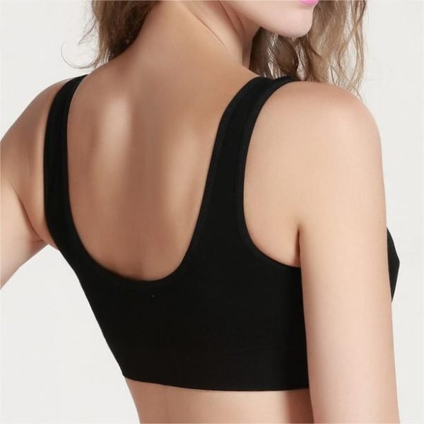 black lounge bra back