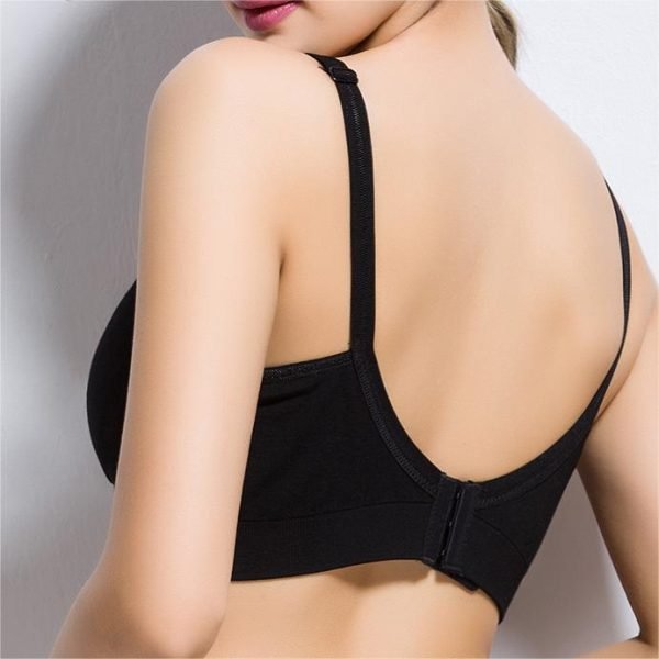 nursing bra black back