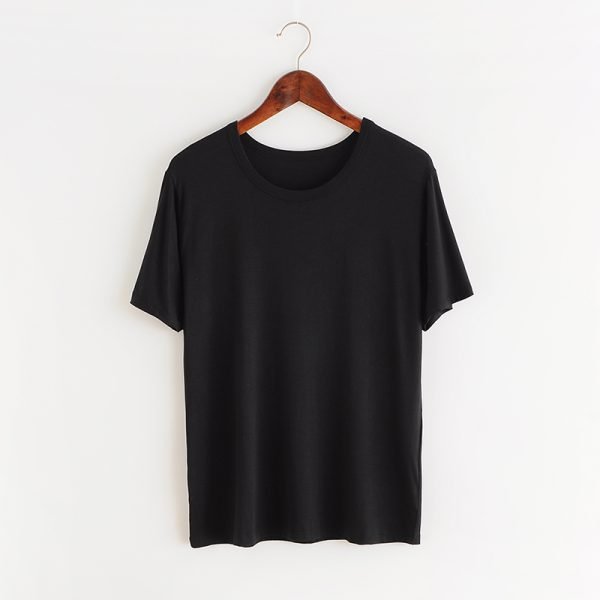 hanging t-shirt in black