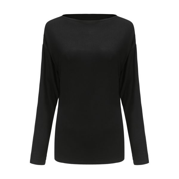 bateau neck black Tee