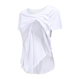 white shirt for breastfeeding