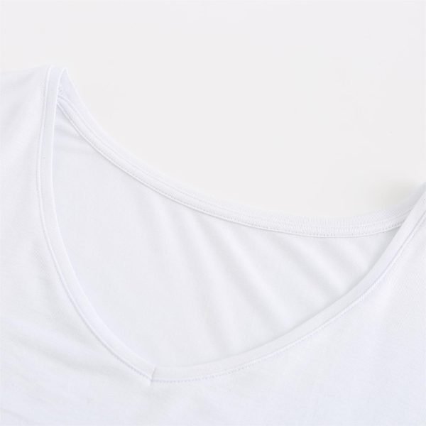 neck of white garment