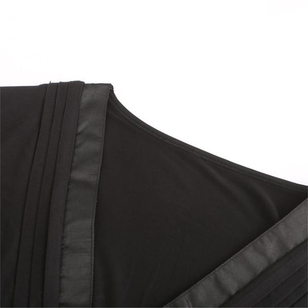 details of satin neck