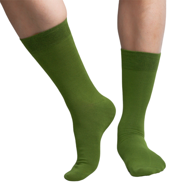 army green crew socks