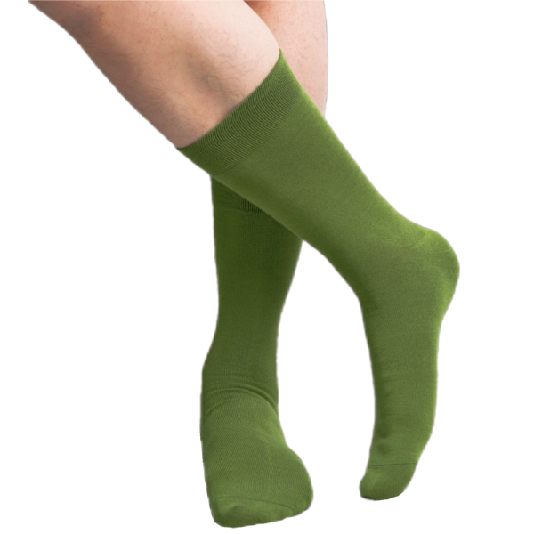 army green crew socks