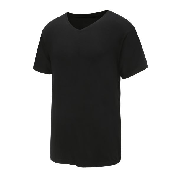 black V neck T-shirt