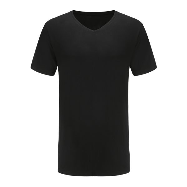 black V neck T-shirt